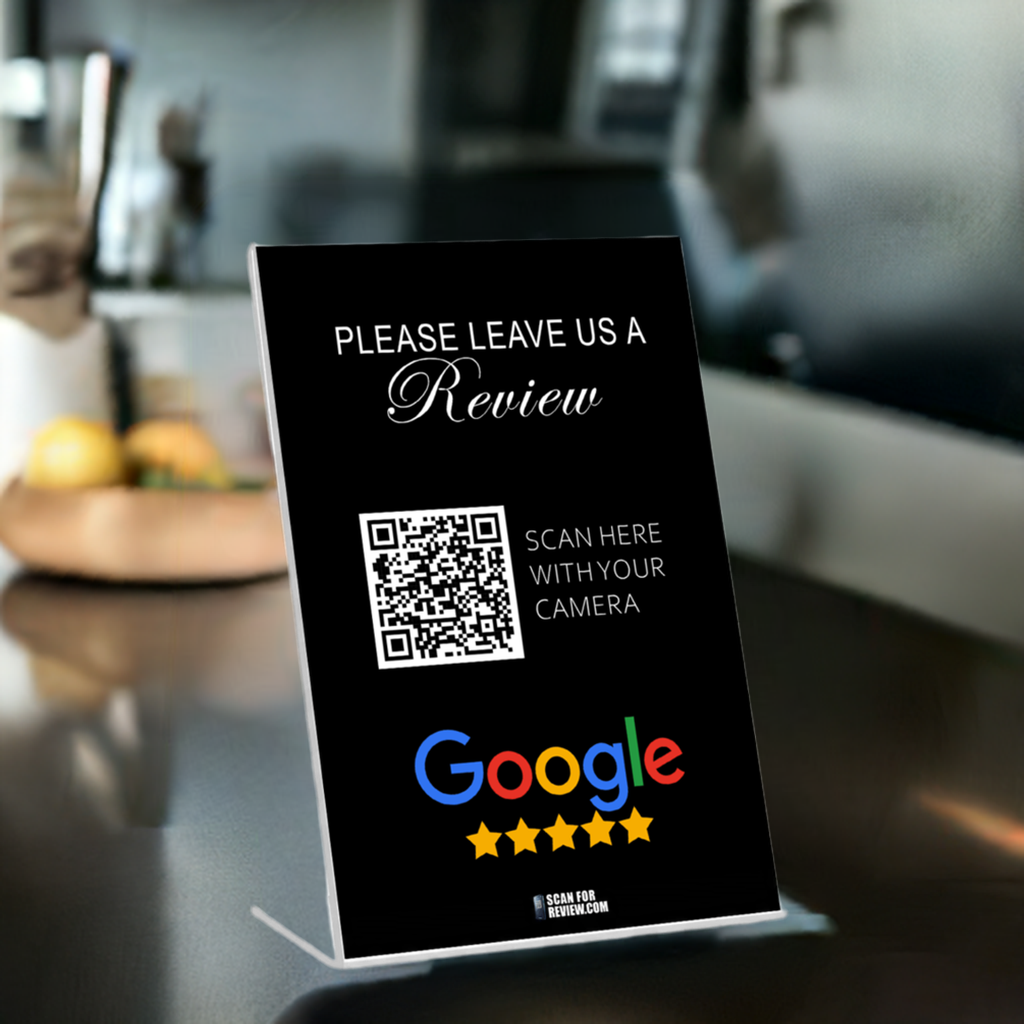 Business Review QR Code Sign